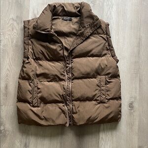 Brown Puffer Vest